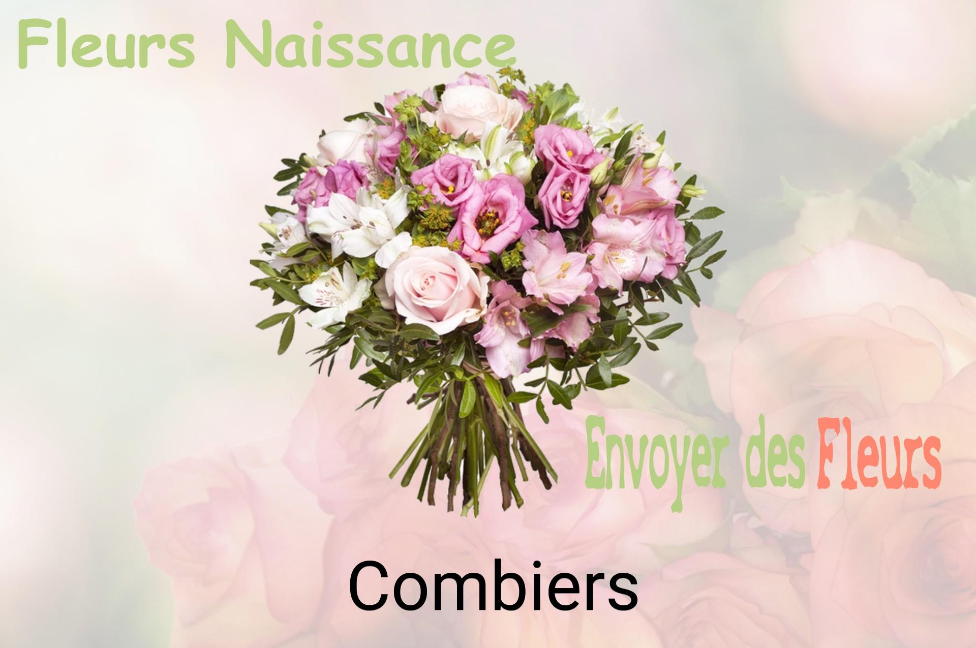 Bouquet de fleurs de naissance livré à Combiers